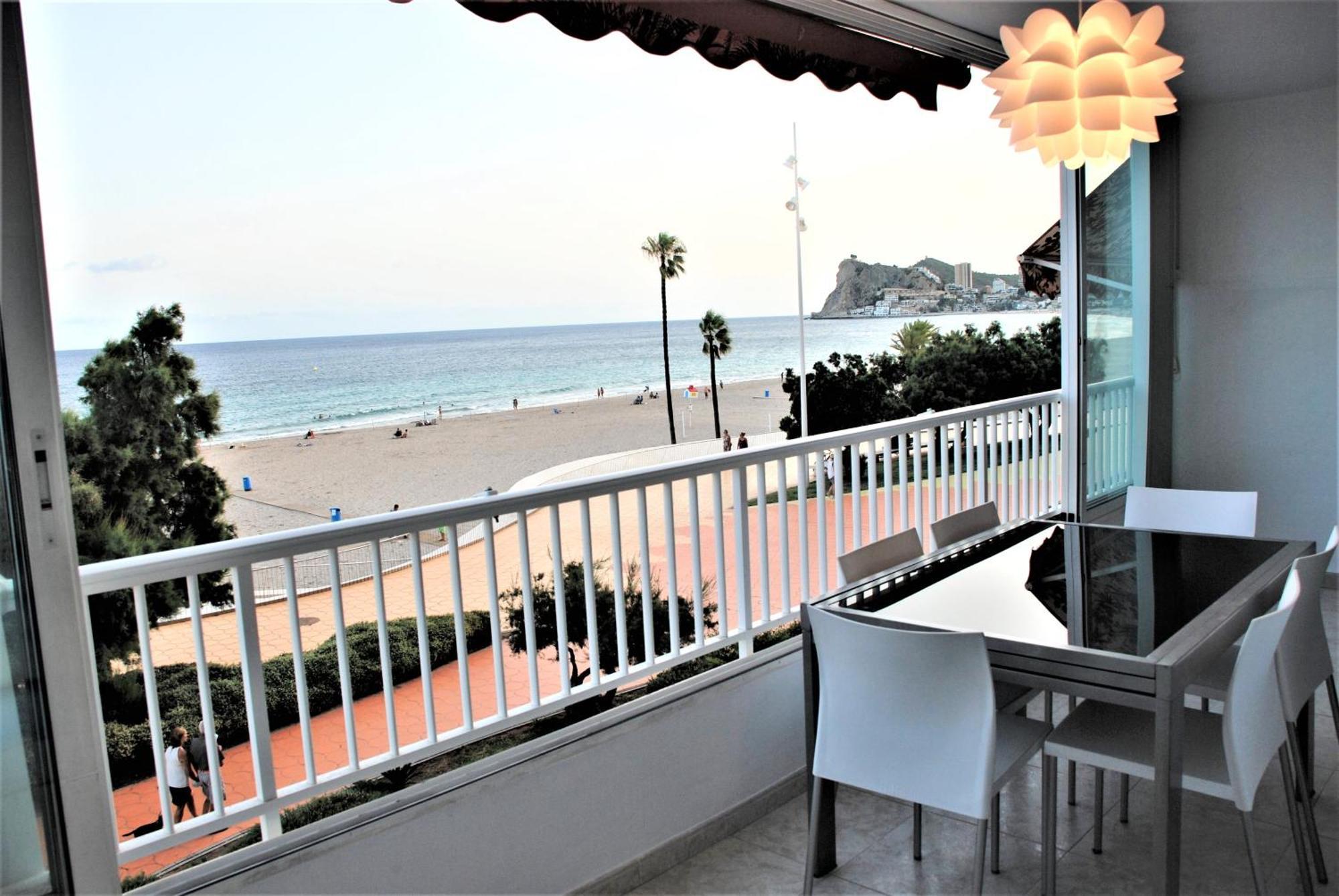 Luxury Primerisima Linea Playa Poniente Benidorm Con 6,5 Mts De Vistas Frontales Al Mar ภายนอก รูปภาพ
